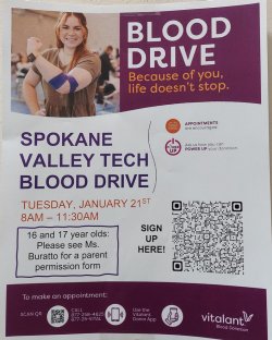 Blood drive flyer